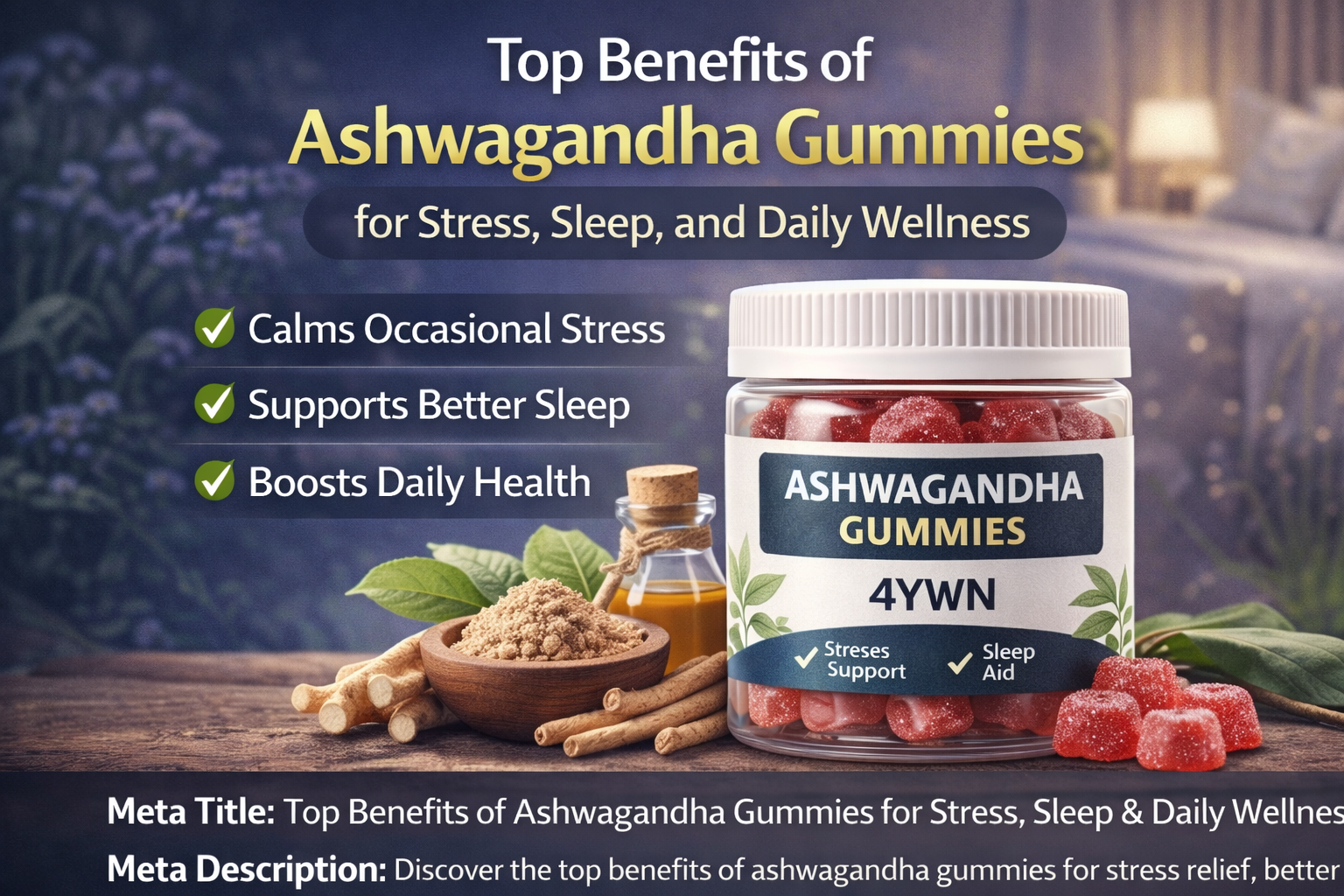 Top Benefits of Ashwagandha Gummies for Stress, Sleep, and Daily Wellness