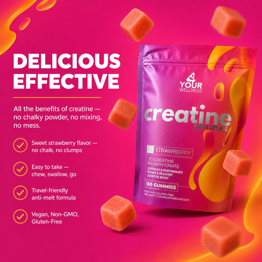 Creatine Gummies or Creatine Powder: Which One Works For You