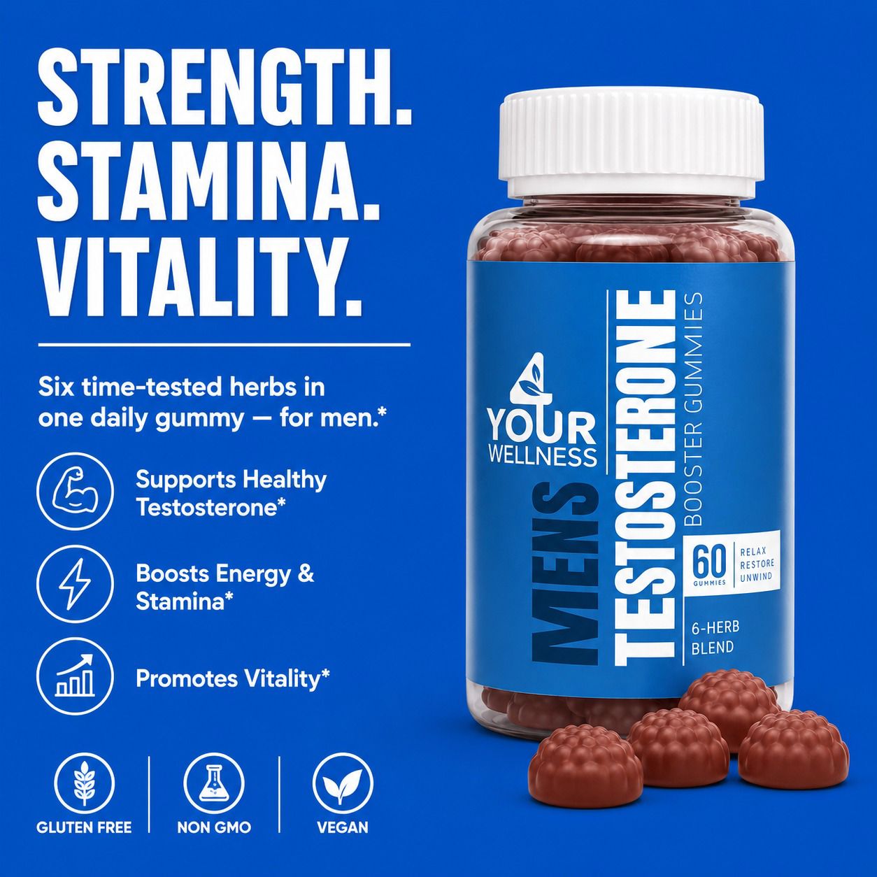 Men’s Testosterone Booster Gummies