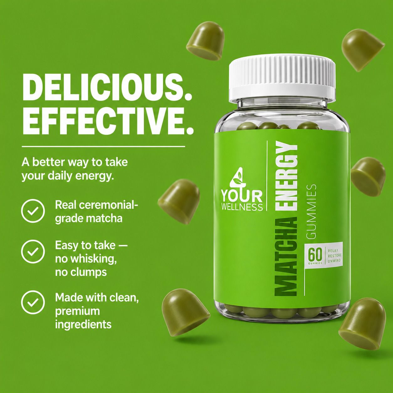 Matcha Energy Gummies